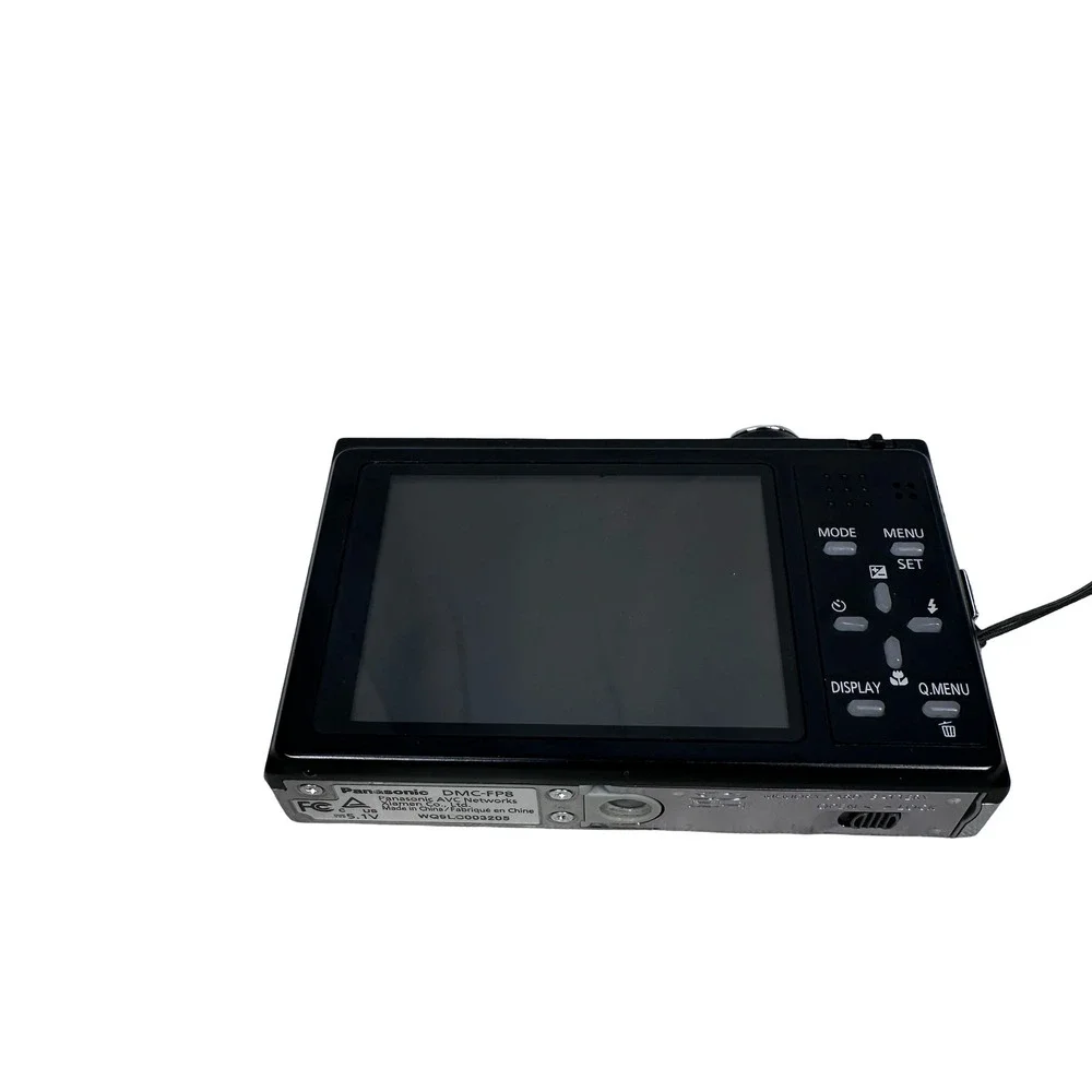 Panasonic Lumix DMC-FP8 12.1MP Digital Camera Black Leica Lens Charger Battery